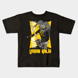 Urban Ninja Girl Kids T-Shirt